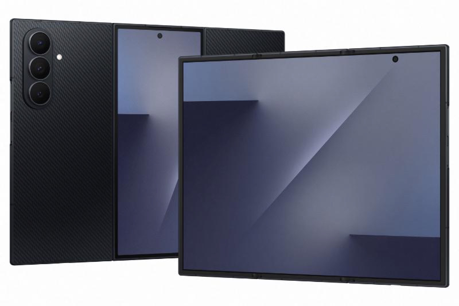 Official Samsung tri-fold press image used for the Samsung foldable story.