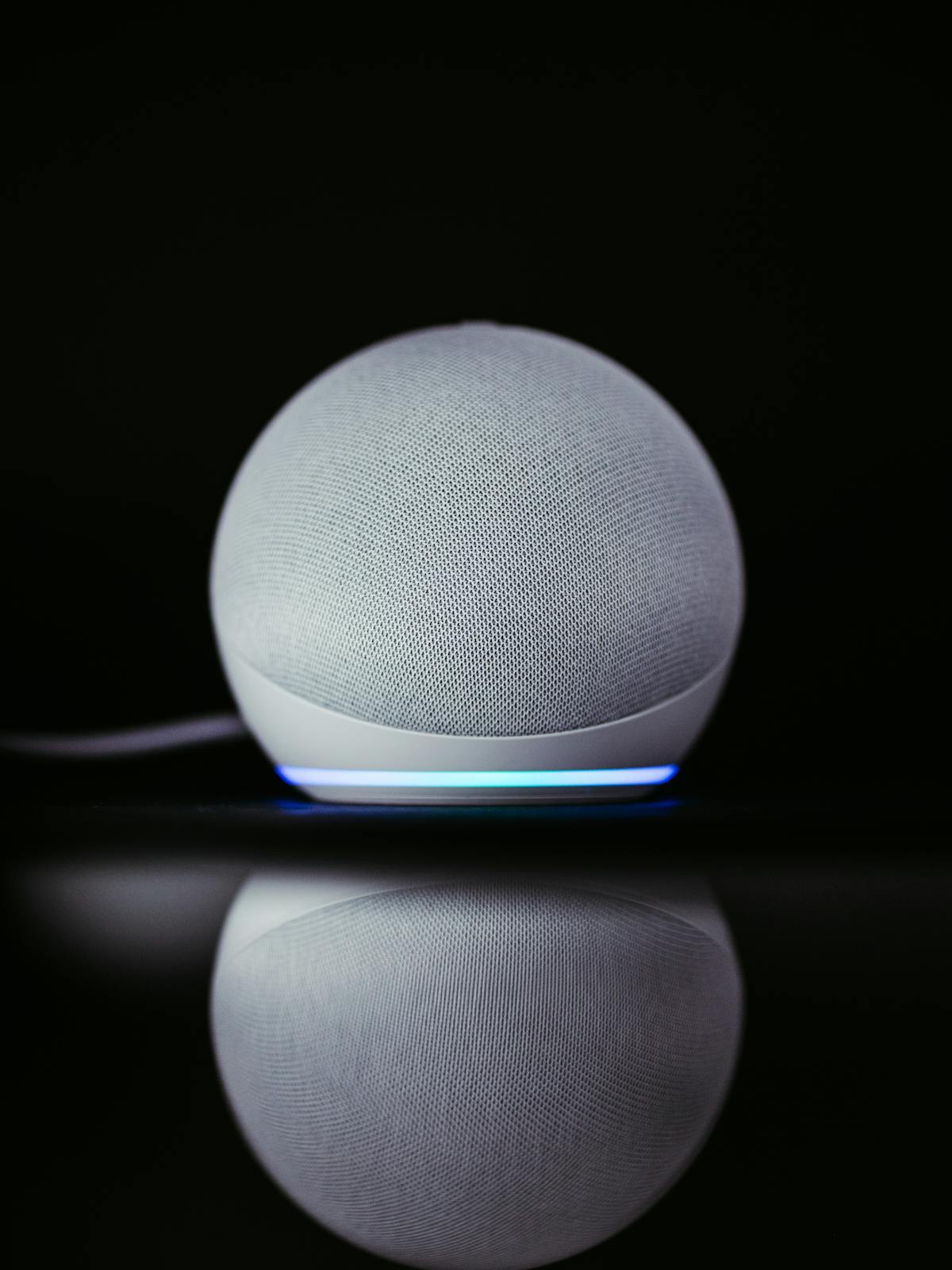 Smart speaker photo used for the Amazon home-hub story.